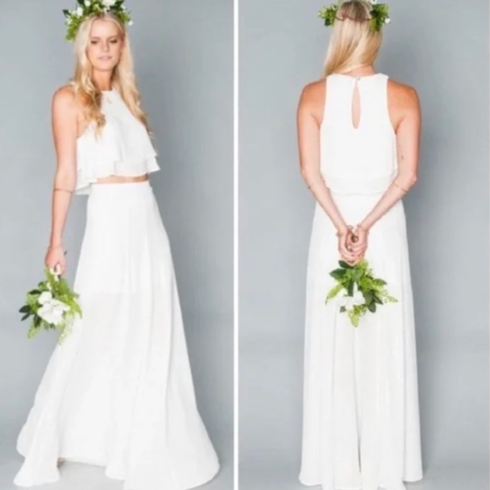 Show Me Your Mumu ball gown skirt in white, size XS NWT